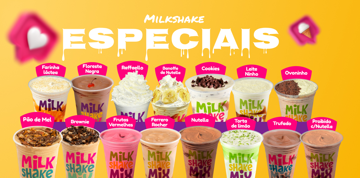 Milkshakes especiais