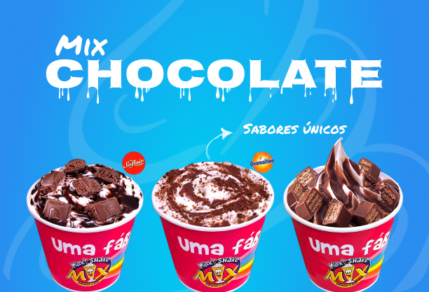 Sorvete Mix chocolate